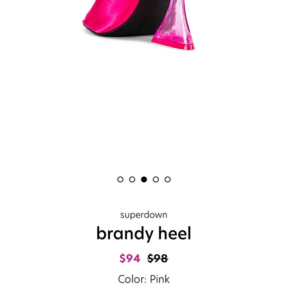 superdown brandy heel in Pink - Picture 3 of 5
